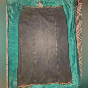 Vintage Denim Pencil Ankle Length Skirt-BNWT